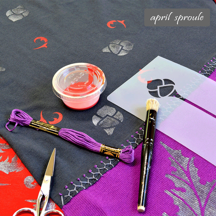 Fabric Painting and Play With Stencils, Virtual Workshop