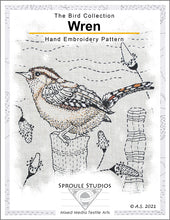 Load image into Gallery viewer, The Wren, Hand Embroidery Pattern