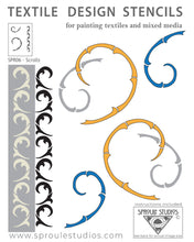 Load image into Gallery viewer, SPR 06 Scrolls Stencil
