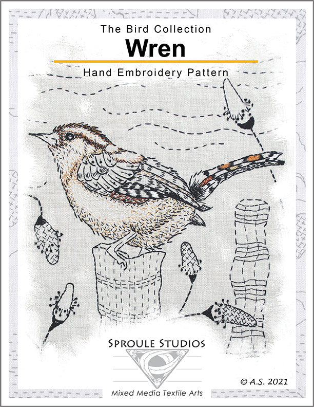 The Wren, Hand Embroidery Pattern
