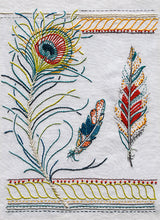 Load image into Gallery viewer, The Feathers Embroidery Pattern is from Sproule Studios.