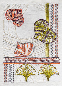 The Leaves Hand Embroidery Pattern is from Sproule Studios.